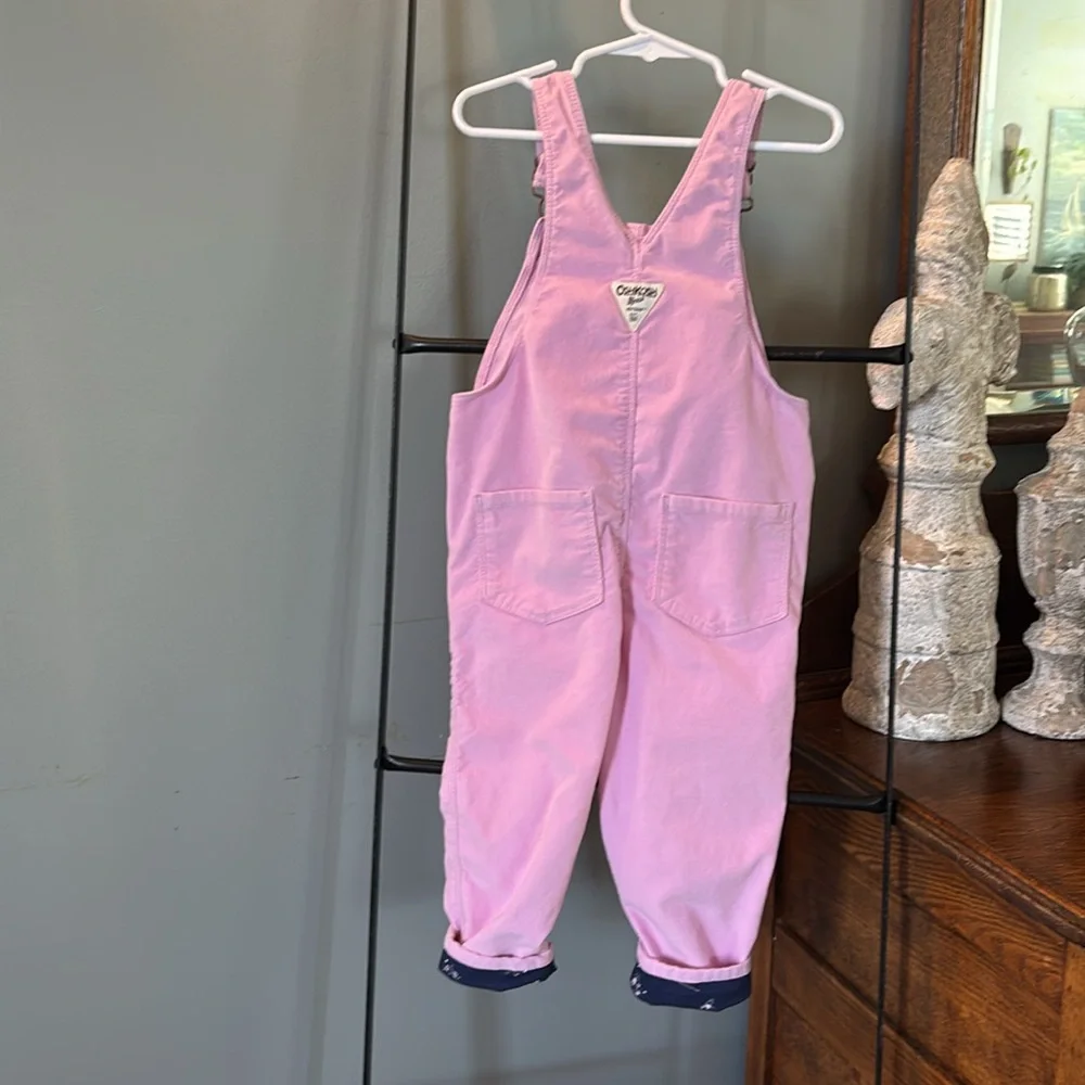 OshKosh B'gosh Pink Overalls Size 3T - Picture 2 of 5